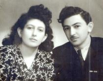 Bluma Lepiku and her first husband Victor Vatis