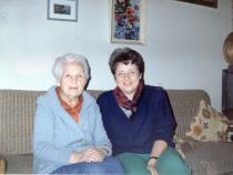 Revekka Blumberg  with her mother Hana-Leya Levin