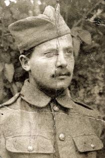Vera Erak's father Ilija Erak as a soldier