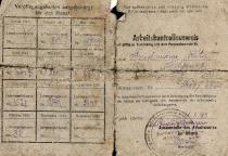 Rita Kazhdan's Worker's ID Card from World War II