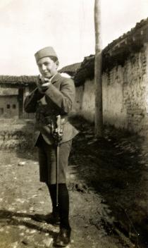Jakov Baruh, Nisim Navon's cousin, in Serbian army uniform